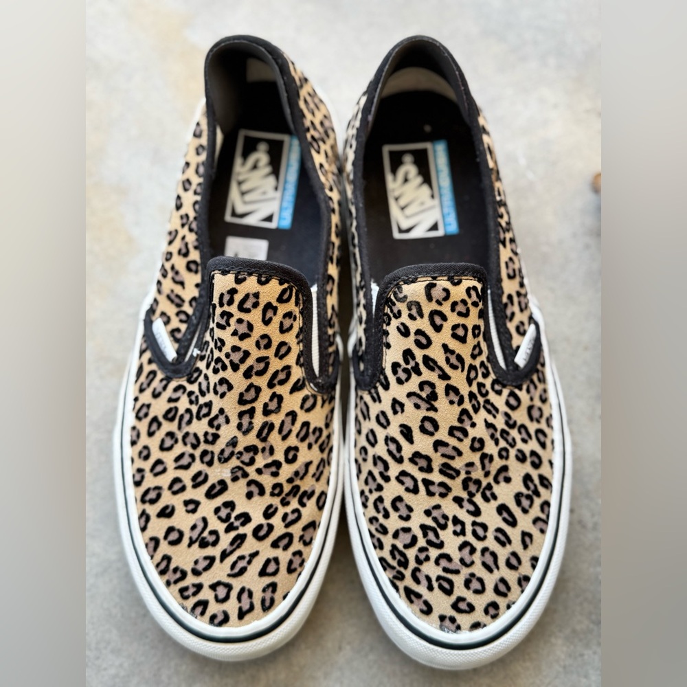 Vans Animal Print Slip-On Shoes